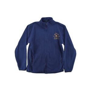 Polo Ralph Lauren Kids Fleece Jacket Blue Full Zip RLPC Embroidered Logo L 16/18